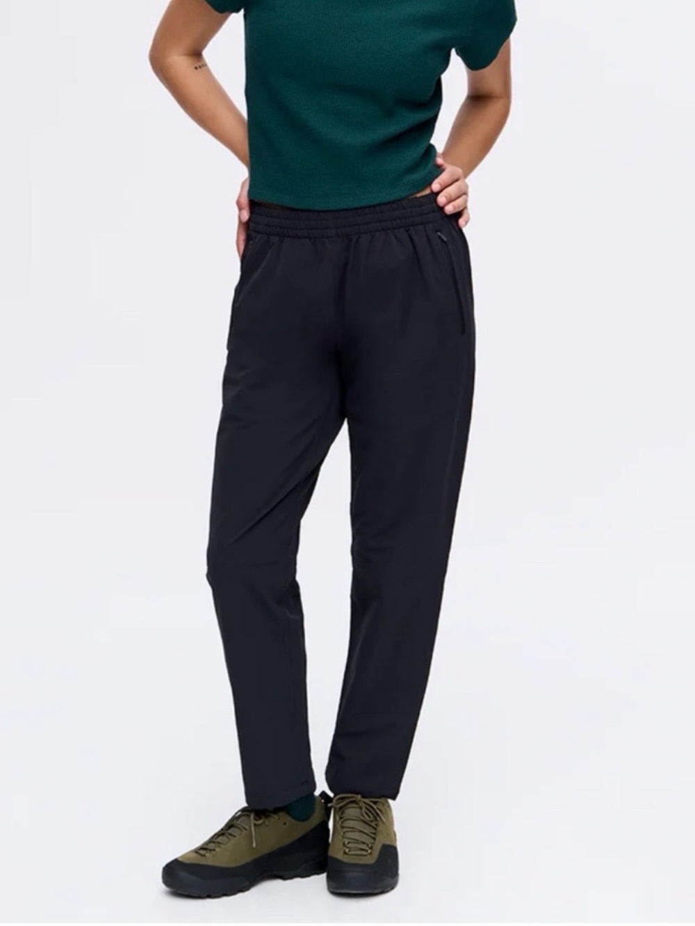 Outdoor Voices Track Trek Hiking Black Pants Size Medium